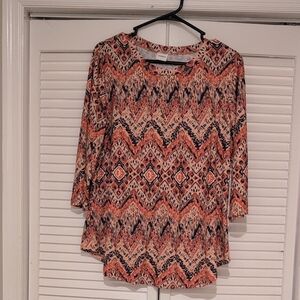 Chic Women's Geometric Patterned Top